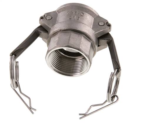 Camlock DN 32 (1 1/4'') Edelstahlkupplung Rp 1 1/4'' Innengewinde Typ D MIL-C-27487
