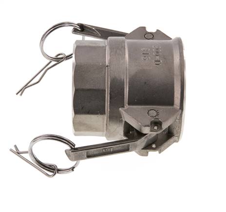 Camlock DN 50 (2'') Edelstahlkupplung Rp 2'' Innengewinde Typ D MIL-C-27487