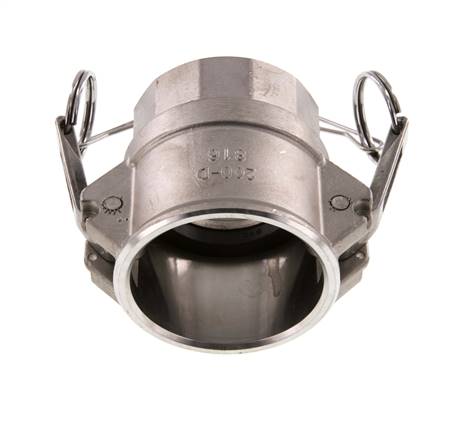Camlock DN 50 (2'') Edelstahlkupplung Rp 2'' Innengewinde Typ D MIL-C-27487