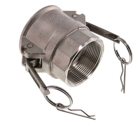Camlock DN 50 (2'') Edelstahlkupplung Rp 2'' Innengewinde Typ D MIL-C-27487
