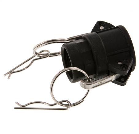Camlock DN 20 (3/4'') Polypropylen-Kupplung Rp 3/4'' Innengewinde Typ D MIL-C-27487