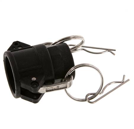 Camlock DN 20 (3/4'') Polypropylen-Kupplung Rp 3/4'' Innengewinde Typ D MIL-C-27487