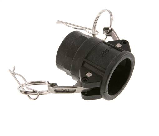 Camlock DN 25 (1'') Polypropylen-Kupplung Rp 1'' Innengewinde Typ D MIL-C-27487