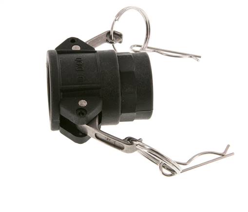 Camlock DN 25 (1'') Polypropylen-Kupplung Rp 1'' Innengewinde Typ D MIL-C-27487