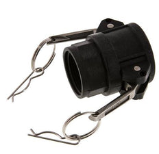 Camlock DN 32 (1 1/4'') Polypropylen-Kupplung Rp 1 1/4'' Innengewinde Typ D MIL-C-27487
