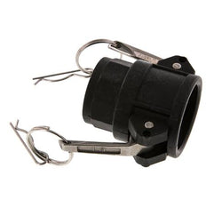 Camlock DN 32 (1 1/4'') Polypropylen-Kupplung Rp 1 1/4'' Innengewinde Typ D MIL-C-27487