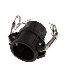 Camlock DN 32 (1 1/4'') Polypropylen-Kupplung Rp 1 1/4'' Innengewinde Typ D MIL-C-27487