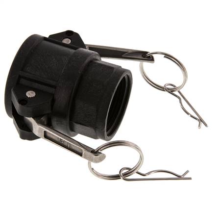 Camlock DN 32 (1 1/4'') Polypropylen-Kupplung Rp 1 1/4'' Innengewinde Typ D MIL-C-27487
