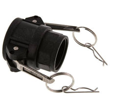 Camlock DN 32 (1 1/4'') Polypropylen-Kupplung Rp 1 1/4'' Innengewinde Typ D MIL-C-27487