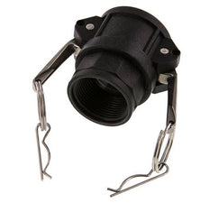 Camlock DN 32 (1 1/4'') Polypropylen-Kupplung Rp 1 1/4'' Innengewinde Typ D MIL-C-27487