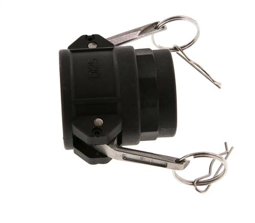 Camlock DN 40 (1 1/2'') Polypropylen-Kupplung Rp 1 1/4'' Innengewinde Typ D MIL-C-27487