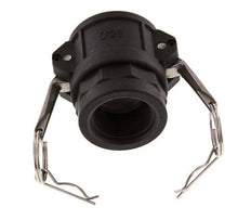 Camlock DN 40 (1 1/2'') Polypropylen-Kupplung Rp 1 1/4'' Innengewinde Typ D MIL-C-27487