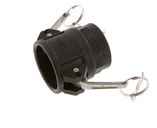 Camlock DN 40 (1 1/2'') Polypropylene Coupling Rp 1 1/2'' Female Thread Type D MIL-C-27487
