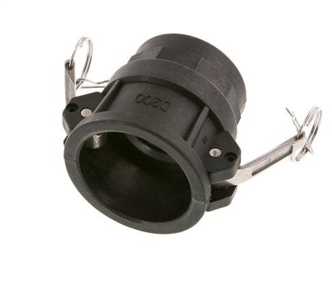 Camlock DN 50 (2'') Polypropylen-Kupplung Rp 2'' Innengewinde Typ D MIL-C-27487