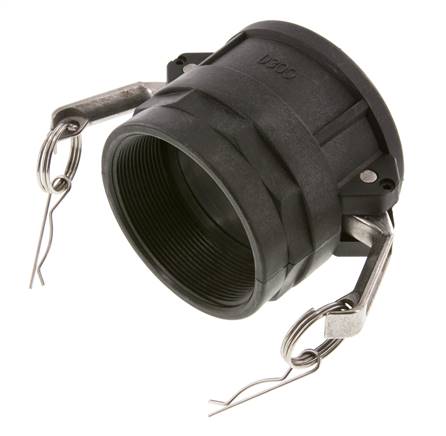 Camlock DN 75 (3'') Polypropylen-Kupplung Rp 3'' Innengewinde Typ D MIL-C-27487