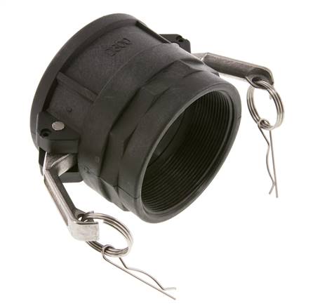 Camlock DN 75 (3'') Polypropylen-Kupplung Rp 3'' Innengewinde Typ D MIL-C-27487