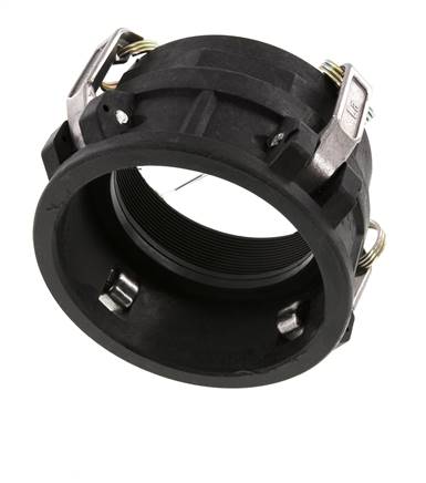 Camlock DN 90 (4'') Polypropylen-Kupplung Rp 4'' Innengewinde Typ D MIL-C-27487
