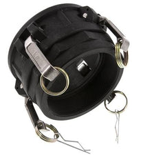 Camlock DN 90 (4'') Polypropylen-Kupplung Rp 4'' Innengewinde Typ D MIL-C-27487