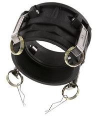 Camlock DN 90 (4'') Polypropylen-Kupplung Rp 4'' Innengewinde Typ D MIL-C-27487