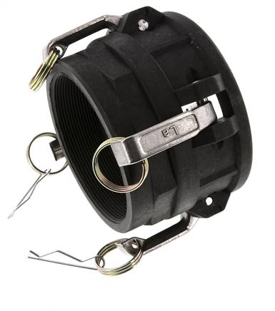 Camlock DN 90 (4'') Polypropylen-Kupplung Rp 4'' Innengewinde Typ D MIL-C-27487