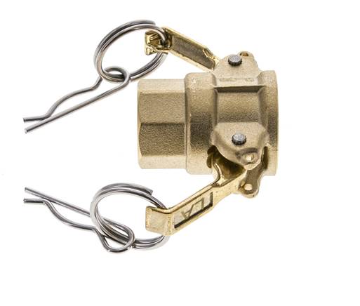 Camlock DN 15 (1/2'') Messingkupplung Rp 1/2'' Innengewinde Typ D MIL-C-27487