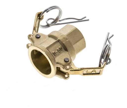Camlock DN 15 (1/2'') Messingkupplung Rp 1/2'' Innengewinde Typ D MIL-C-27487
