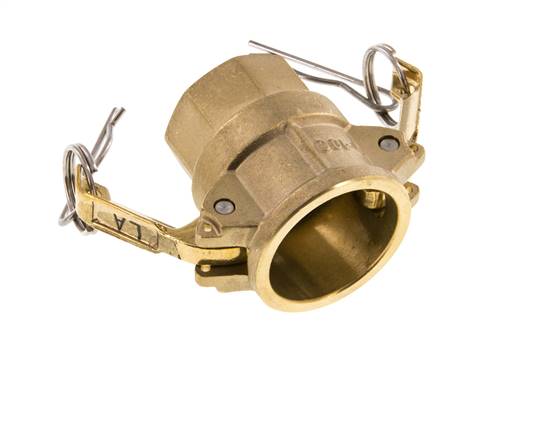 Camlock DN 25 (1'') Messing-Kupplung Rp 1'' Innengewinde Typ D MIL-C-27487