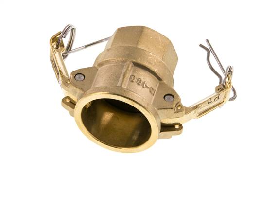 Camlock DN 25 (1'') Messing-Kupplung Rp 1'' Innengewinde Typ D MIL-C-27487