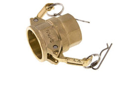 Camlock DN 25 (1'') Messing-Kupplung Rp 1'' Innengewinde Typ D MIL-C-27487