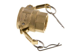 Camlock DN 25 (1'') Messing-Kupplung Rp 1'' Innengewinde Typ D MIL-C-27487
