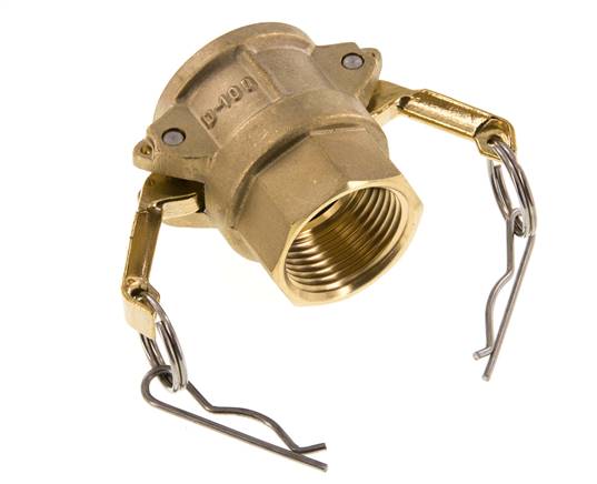 Camlock DN 25 (1'') Messing-Kupplung Rp 1'' Innengewinde Typ D MIL-C-27487
