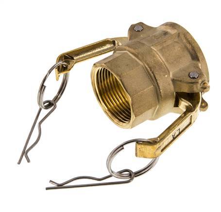 Camlock DN 32 (1 1/4'') Messing-Kupplung Rp 1 1/4'' Innengewinde Typ D MIL-C-27487