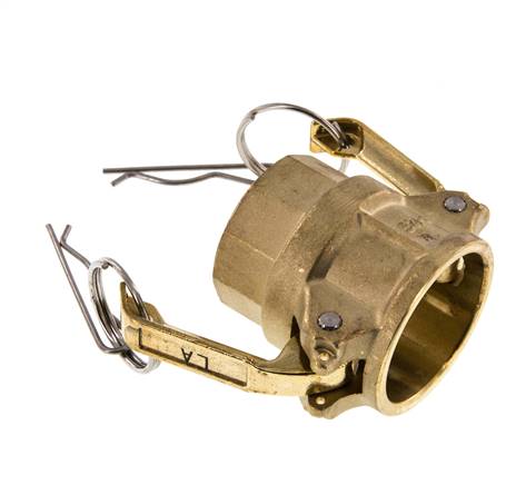 Camlock DN 32 (1 1/4'') Messing-Kupplung Rp 1 1/4'' Innengewinde Typ D MIL-C-27487