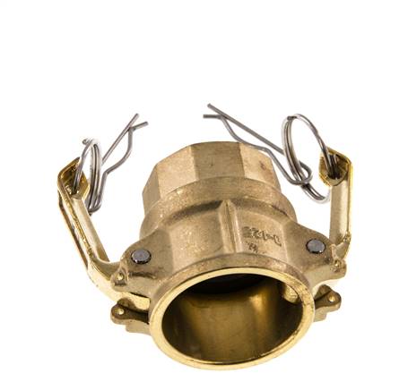 Camlock DN 32 (1 1/4'') Messing-Kupplung Rp 1 1/4'' Innengewinde Typ D MIL-C-27487