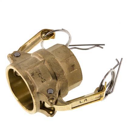 Camlock DN 32 (1 1/4'') Messing-Kupplung Rp 1 1/4'' Innengewinde Typ D MIL-C-27487