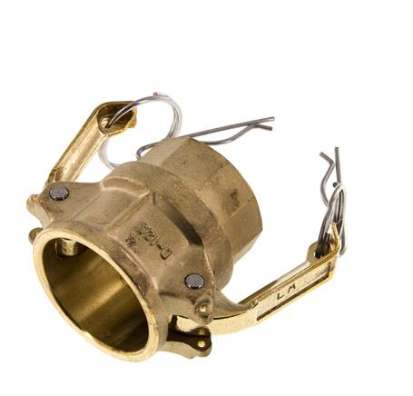 Camlock DN 32 (1 1/4'') Messing-Kupplung Rp 1 1/4'' Innengewinde Typ D MIL-C-27487