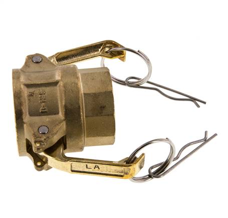 Camlock DN 32 (1 1/4'') Messing-Kupplung Rp 1 1/4'' Innengewinde Typ D MIL-C-27487