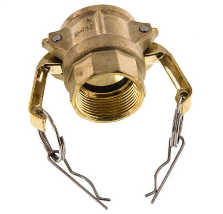 Camlock DN 32 (1 1/4'') Messing-Kupplung Rp 1 1/4'' Innengewinde Typ D MIL-C-27487