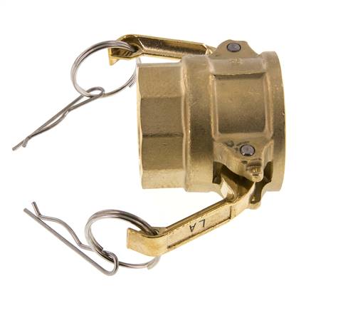 Camlock DN 40 (1 1/2'') Messing-Kupplung Rp 1 1/2'' Innengewinde Typ D MIL-C-27487