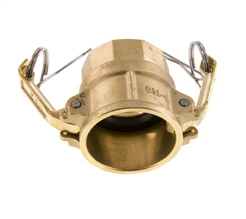 Camlock DN 40 (1 1/2'') Messing-Kupplung Rp 1 1/2'' Innengewinde Typ D MIL-C-27487
