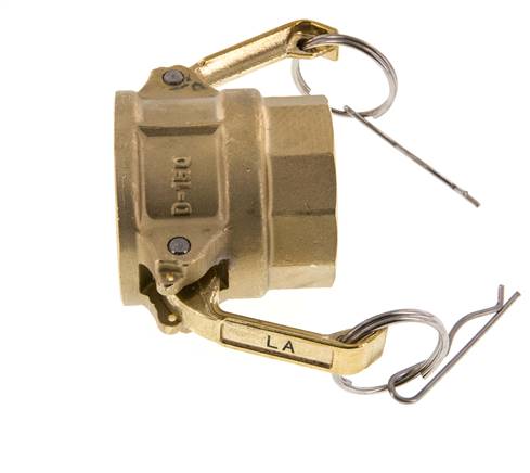 Camlock DN 40 (1 1/2'') Messing-Kupplung Rp 1 1/2'' Innengewinde Typ D MIL-C-27487