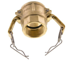 Camlock DN 40 (1 1/2'') Messing-Kupplung Rp 1 1/2'' Innengewinde Typ D MIL-C-27487