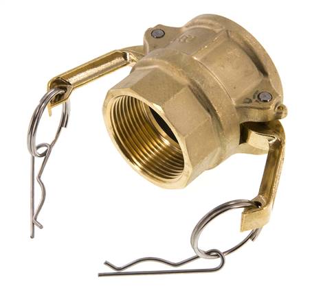 Camlock DN 40 (1 1/2'') Messing-Kupplung Rp 1 1/2'' Innengewinde Typ D MIL-C-27487