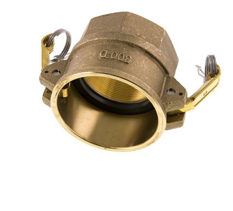 Camlock DN 75 (3'') Messing-Kupplung Rp 3'' Innengewinde Typ D MIL-C-27487