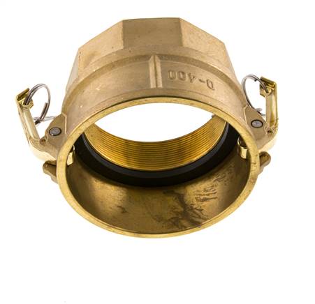 Camlock DN 90 (4'') Messing-Kupplung Rp 4'' Innengewinde Typ D MIL-C-27487