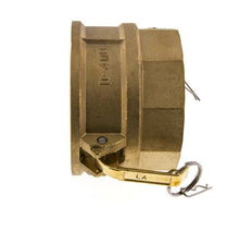 Camlock DN 90 (4'') Messing-Kupplung Rp 4'' Innengewinde Typ D MIL-C-27487