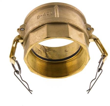 Camlock DN 90 (4'') Messing-Kupplung Rp 4'' Innengewinde Typ D MIL-C-27487