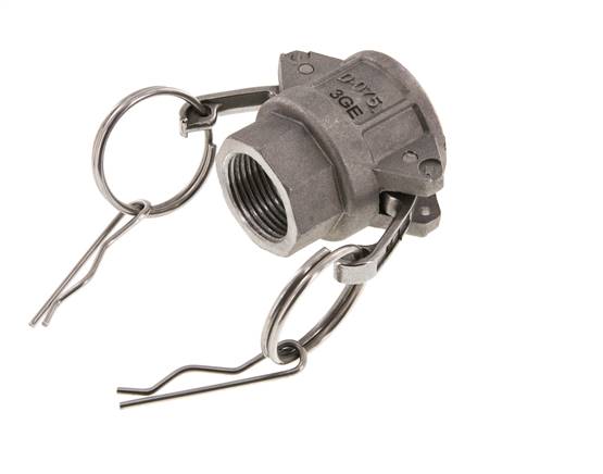 Camlock DN 20 (3/4'') Aluminium-Kupplung Rp 3/4'' Innengewinde Typ D MIL-C-27487