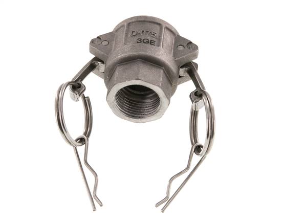 Camlock DN 20 (3/4'') Aluminium-Kupplung Rp 3/4'' Innengewinde Typ D MIL-C-27487