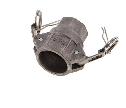 Camlock DN 25 (1'') Aluminium-Kupplung Rp 1'' Innengewinde Typ D MIL-C-27487